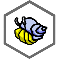Logo for Secure Scuttlebutt: Hermies the Hermit Crab contained within a hexagon