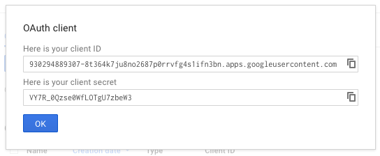 Google OAuth Secrets
